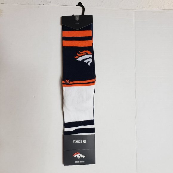 Stance NFL Denver Broncos Socks Mens Size Large